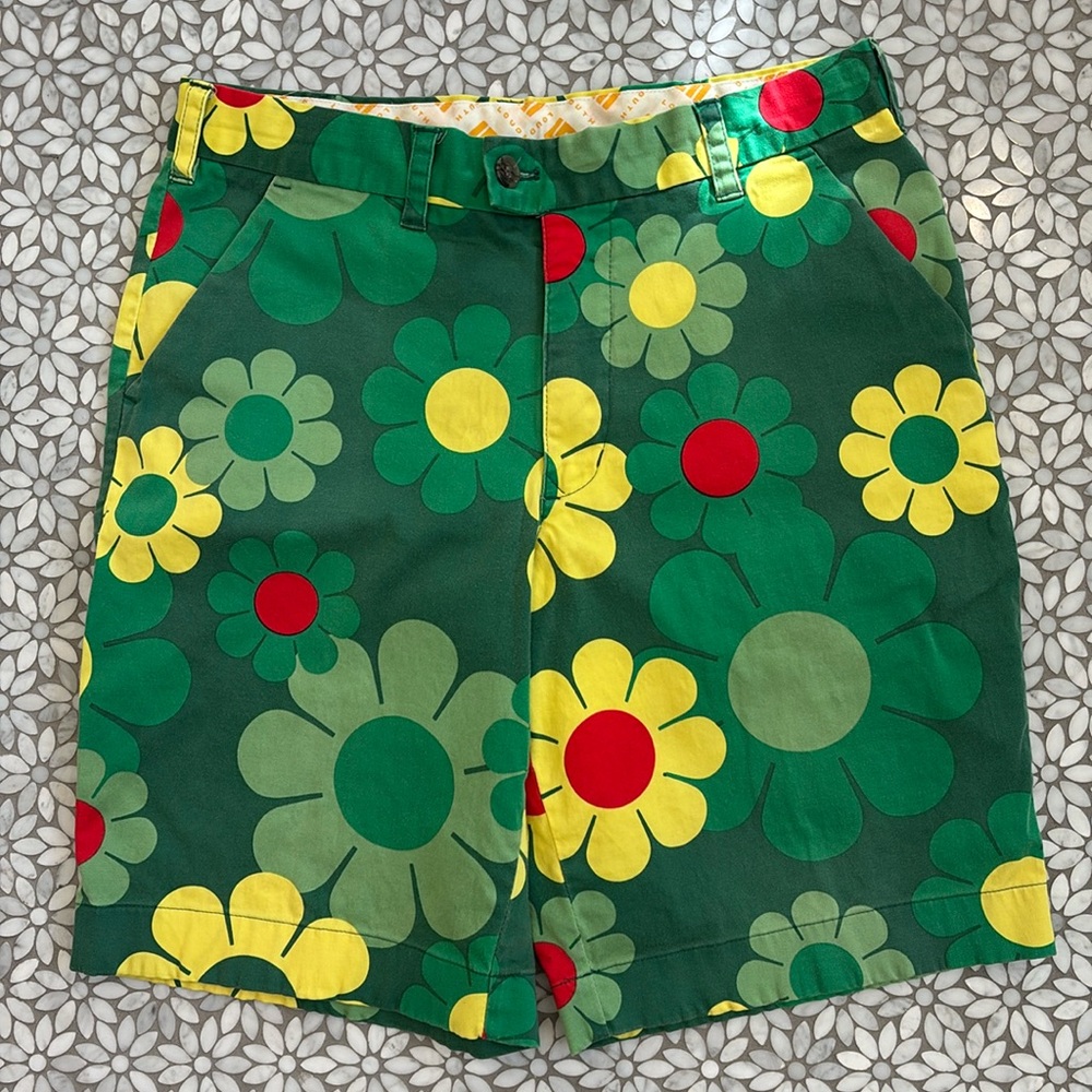 Men's Loudmouth Augusta Magic Golf‎ Shorts, Size 32